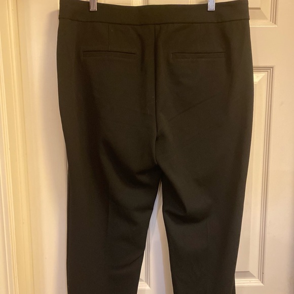 LOFT buttons packets folded hem slime black pants size 12 - Picture 8 of 10